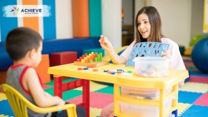 Children participating in enrichment activities at Achieve Autism Center, part of ACE Autism Center in Burnsville, MN